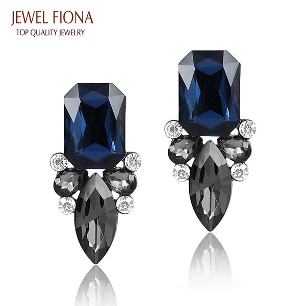 Classic Shiny Crystal Stud Earrings